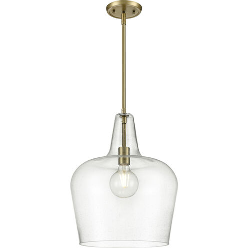 Puckette 1 Light 13.75 inch Vintage Brass Indoor Pendant Ceiling Light